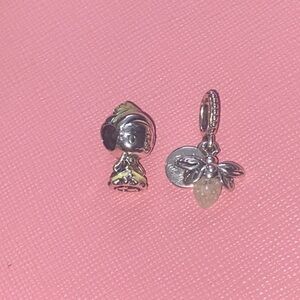 Pandora Princess Tiana charms (Both included)